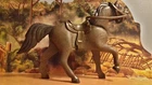 Playmobil Western - *Dark Brown Mustang 2010 Cowboy Saddle, Dark Brown Halter