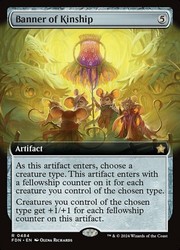 Banner of Kinship (Extended Art) #484 Foundations MTG
