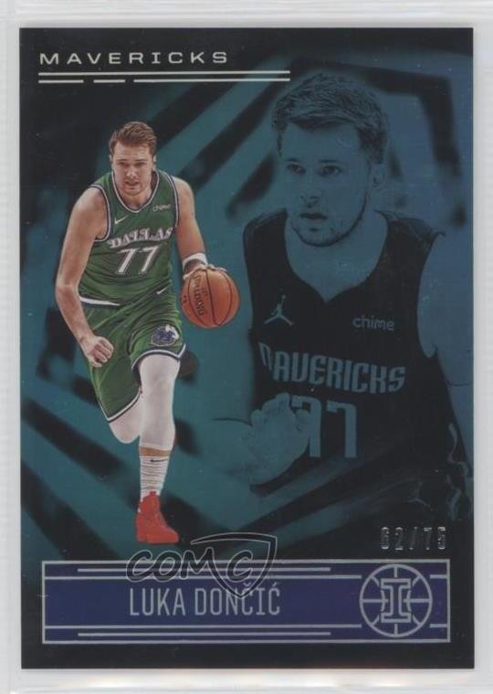 2020-21 Panini Illusions Trophy Collection Teal 62/75 Luka Doncic #43 uk2