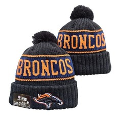 Denver Broncos BLACK KNIT HAT, One Size Fits Most