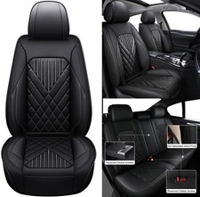 Car 5 Seat Covers Cushion Faux Leather For Jeep Liberty 2002-2012 Full Set