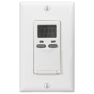 EI500WC 7-Day Single-Pole Digital Time Switch, White