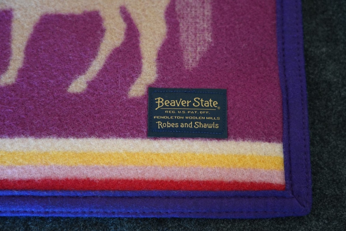 Pendleton Beaver State Painted Pony Crib Wool Blanket Multi 32.5