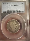1914-S Barber Quarterin PCGS VG10 Nice Eye Appeal Strong Strike