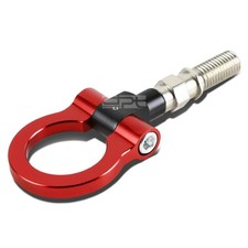 1.88"OPENING JDM JAPANESE CAR ALUMINUM RED RACING TOWING TOW HOOK HAULING KIT