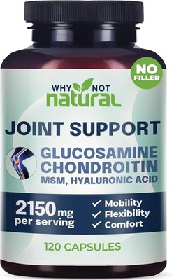 #ad Why Not Natural Glucosamine Chondroitin MSM Joint Support Supplements 120 Caps $10.32