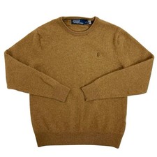 Polo Ralph Lauren Brown Wool Crew Neck Sweater Men  s M Pony Logo