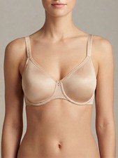 Wacoal Minimizer Underwired Mesh Bra Beige 34DDD Hook Eye 855192
