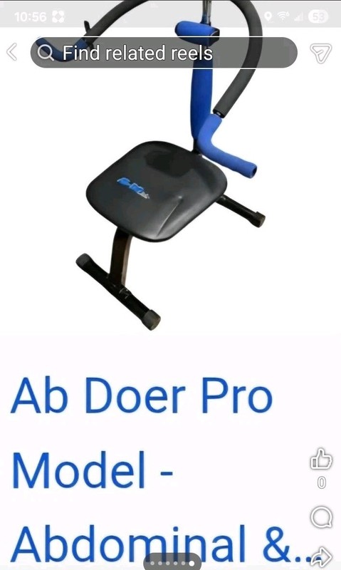 AB DOer Pro ABDOMINAL Core Fitness Exercise Chair