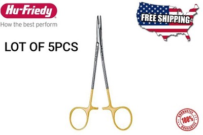 LOT OF 5 HU FRIEDY NH5038 Crile Wood Perma Sharp Needle Holder 6''15cm
