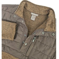 Ariat Mens Caldwell Reinforced Snap Sweater Brown Quilted Pullover 10041731 L