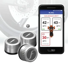 FOBO Bike 2 Smart Tire Pressure Monitoring System for Trikes and Bikers