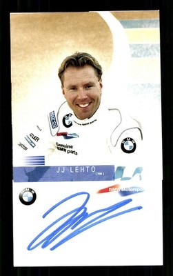 J J Lehto Groß Autogrammkarte Original Signiert Formel 1 + G 52275