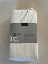 PILLOWCASE SET...Standard White Set Of 2 Wrinkle Free