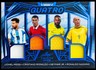 Lionel Messi Cristiano Ronaldo Neymar Jr Ronaldo Nazario 1/25 2025 Leaf Quatro