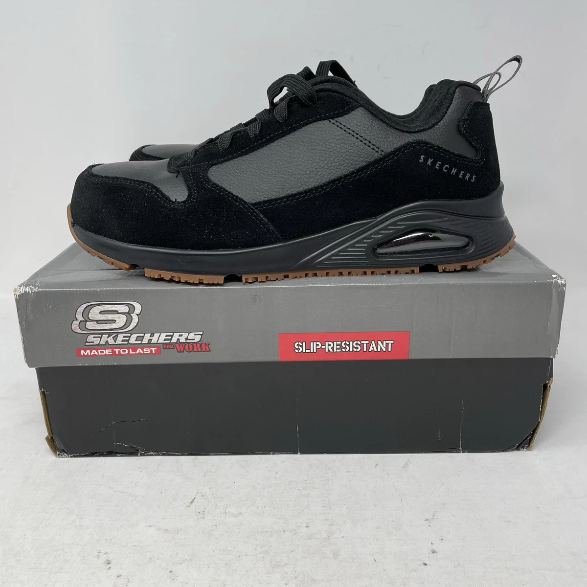 SKECHERS Work  Uno SR - Kolen Comp Toe Men\'s‎ Black Size 12 Work Relaxed Fit: UNO SR main image 3