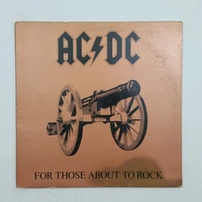 AC/DC For Those About To Rock SD11111 LP Vinyl VG++ Cover VG near+ GF 1981