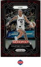 2024 Panini Prizm Monopoly WNBA #10 Courtney Williams Red Classic Icons Prizms