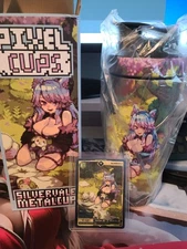 GamerSupps Pixel Cups x Silvervale: Metal Shaker with VCard Promo Card