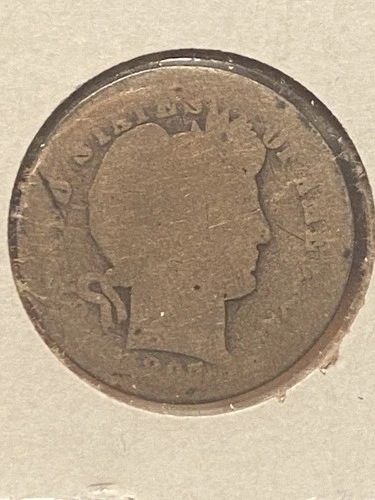 1897 O US Barber SILVER Dime! "KEY DATE" 3rd Lowest Mintage 666K! "New Orleans"!