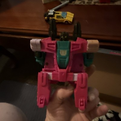Hasbro Transformers G1 Pink & Teal Transforming Robot Action Figure - Ages 4-11