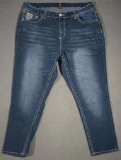 WI11442 REALLY NICE ****CATO**** CLASSIC SKINNY LEG FIT WOMENS BLUE JEANS sz22 W