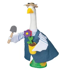Gaggleville Gardener Goose Outfit, Fits Large 23" H Statue, by Fox Valley Trader