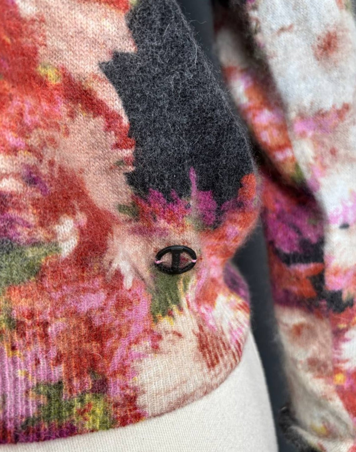 Iceberg Angora Sweater Women's Size XS Floral