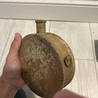 Civil War Confederate Drum Canteen Metal