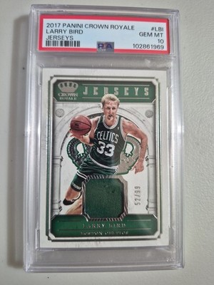 2017-18 Panini Crown Royale - Jerseys Larry Bird #JSY-LBI /99 (MEM)