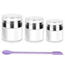 Airless Pump Jars Refillable Cosmetic Moisturizer Pump Botttles Travel Size for 
