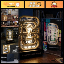 FIFA World Cup 2026 Collectible Display with LED Glow - Soccer Memorabilia Gift