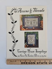 Kathy Barrick Samplers ACORNS & THREADS Counted Cross Stitch Sampler Pattern
