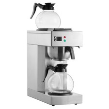 12 Cups Commercial Drip Coffee Maker Brewer w/ 2 Glass Carafes & Warmers Office