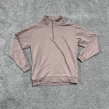 Victoria s Secret PINK Quarter Zip Pullover Womens XS Mauve Sweatshirt