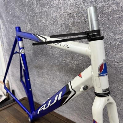 Fuji Finest Road Bike Frame Fork 58cm Blue White AL Altair 2