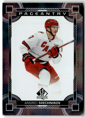 2024-25 Upper Deck SP NHL No. P-35 Andrei Svechnikov Pageantry Silver