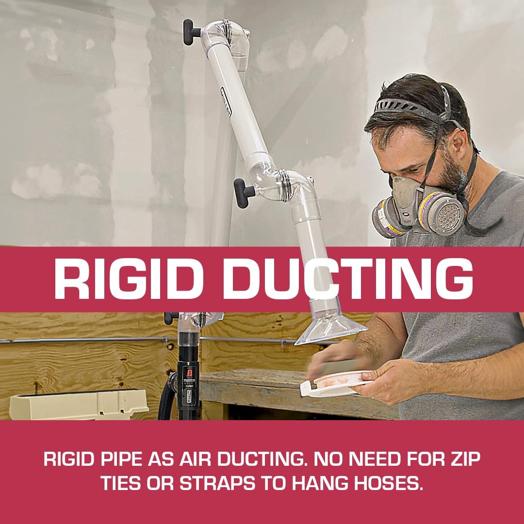 ThirdHand Dust Collection Boom Arm (Boom Arm + Workbench Mount)