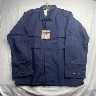 NWT Propper BDU Coat Jacket Mens Size LR Navy Blue Combat Tactical