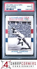 1991 IMPEL US OLYMPIC HALL OF FAME #1 JESSE OWENS HOF PSA 10