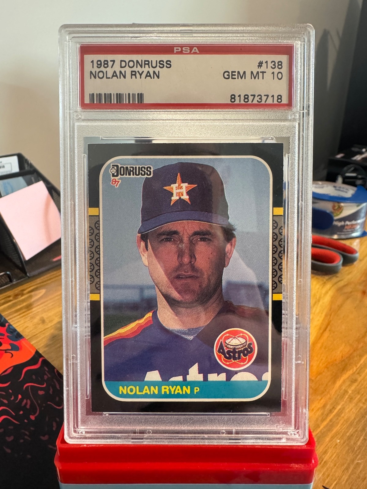 1987 Donruss Nolan Ryan #138 PSA 10 GEM MINT Houston Astros HOF Graded Card