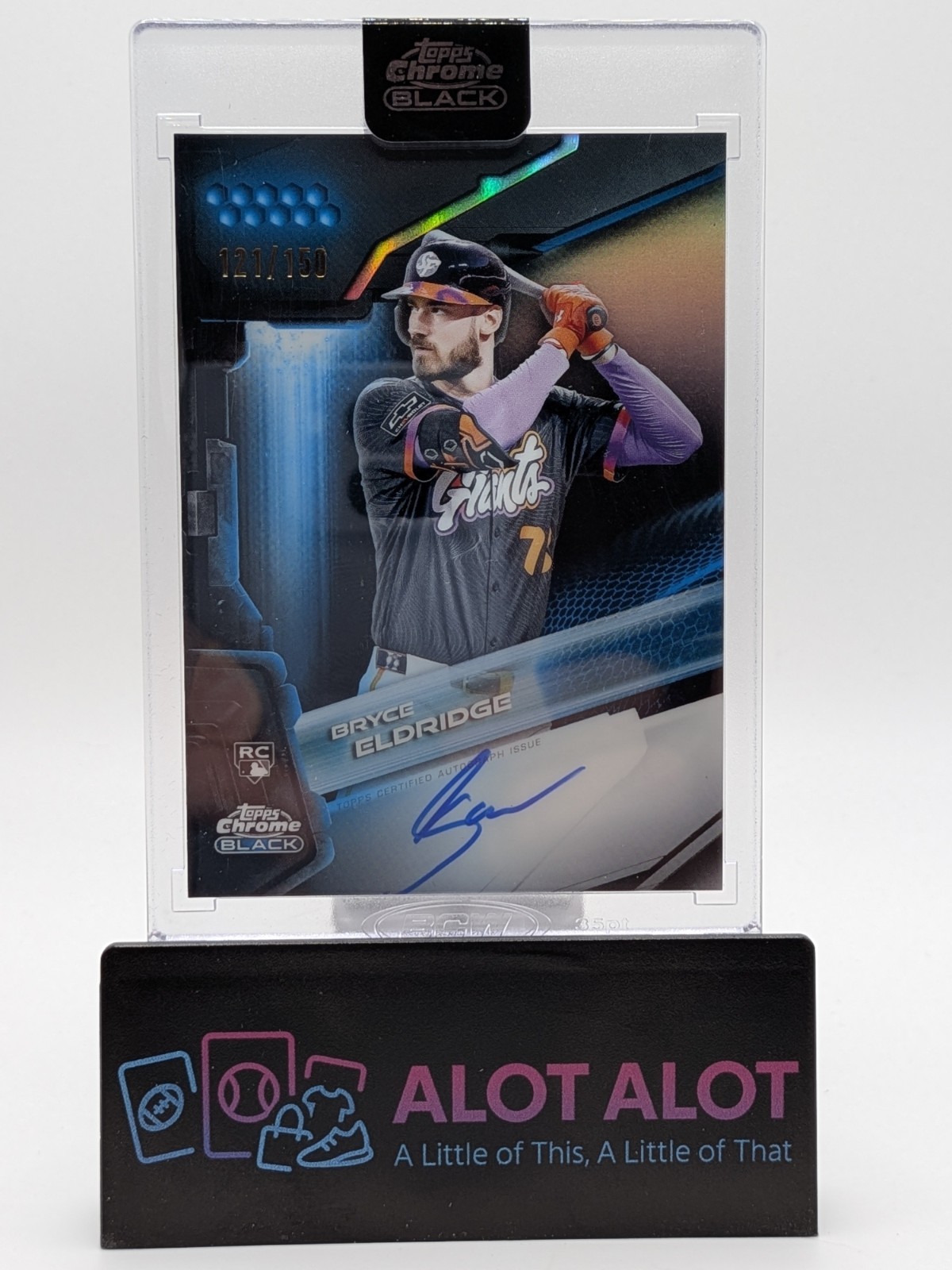 Bryce Eldridge 2026 Topps Chrome Black #CBA-BE Autographs - Blue 