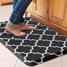 Anti-Fatigue Cushioned Kitchen Mat / Rug 17.3"x 28"Non Slip Heavy Duty PVC Er...
