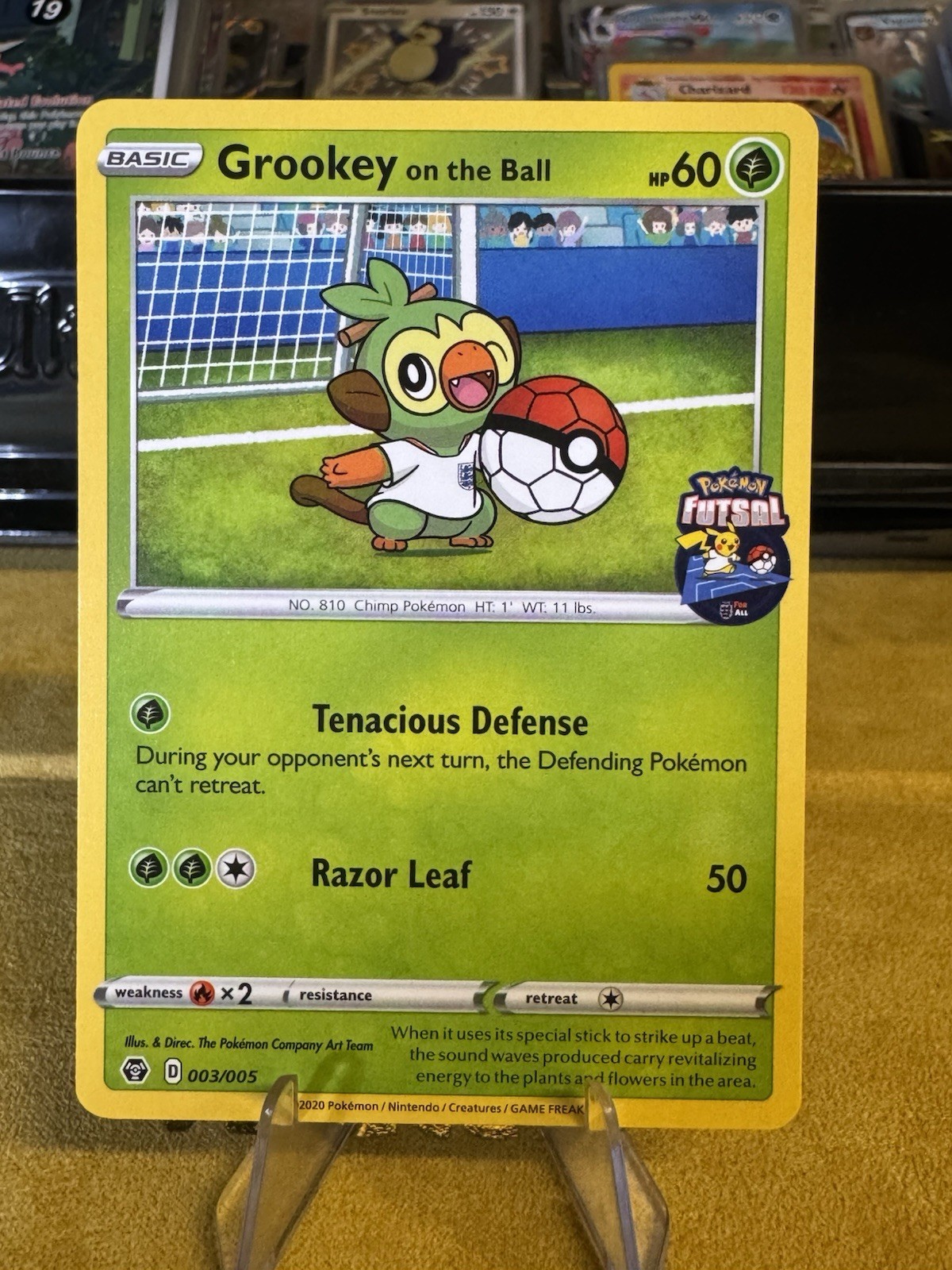 Grookey on the Ball - 003/005 - Futsal Promo - Pokemon Card TCG NM Rare 11