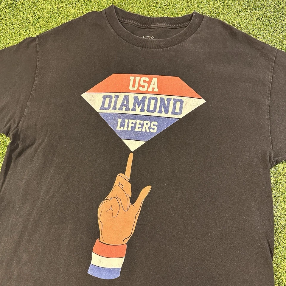 Рубашка Diamond Supply Co. USA Diamond Lifers Harlem Globe Trotters размер L черная - Изображение 2 из 4