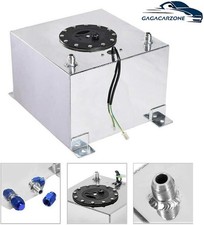 8 Gallon 30.5l Fuel Cell Tank Polished Aluminum Racing Drift With Level Sender