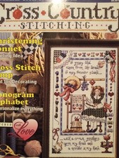 June 1995 Cross Country Stitching Magazine Cross Stitch Patterns Primitive