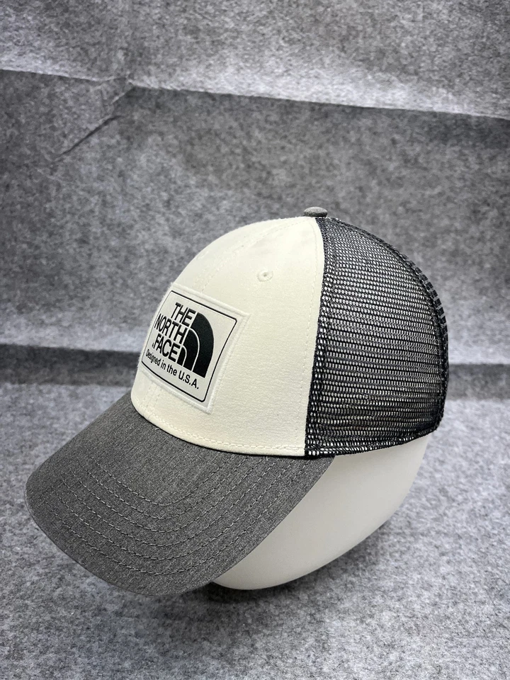 Gorra The North Face Snap Back Adulto Gris Blanco Algodón Poliéster Camionero Foto 4 de 4