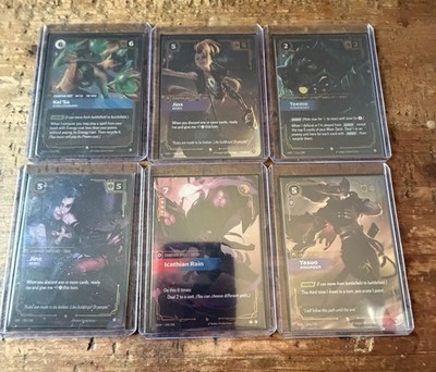 Riot Games Riftbound Origins Foil Alt Art 6-Card Lot Kai'Sa Jinx Teemo