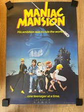 Lucasfilm Games - Manic Mansion Poster ca. 100x70cm